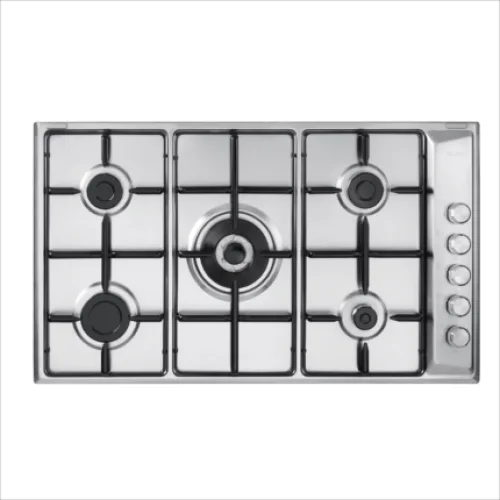 Elba Built-in Gas Hob 90 cm, 5 Standard Burners, Wide Iron Grates, Upgraded · ASEN90544XD