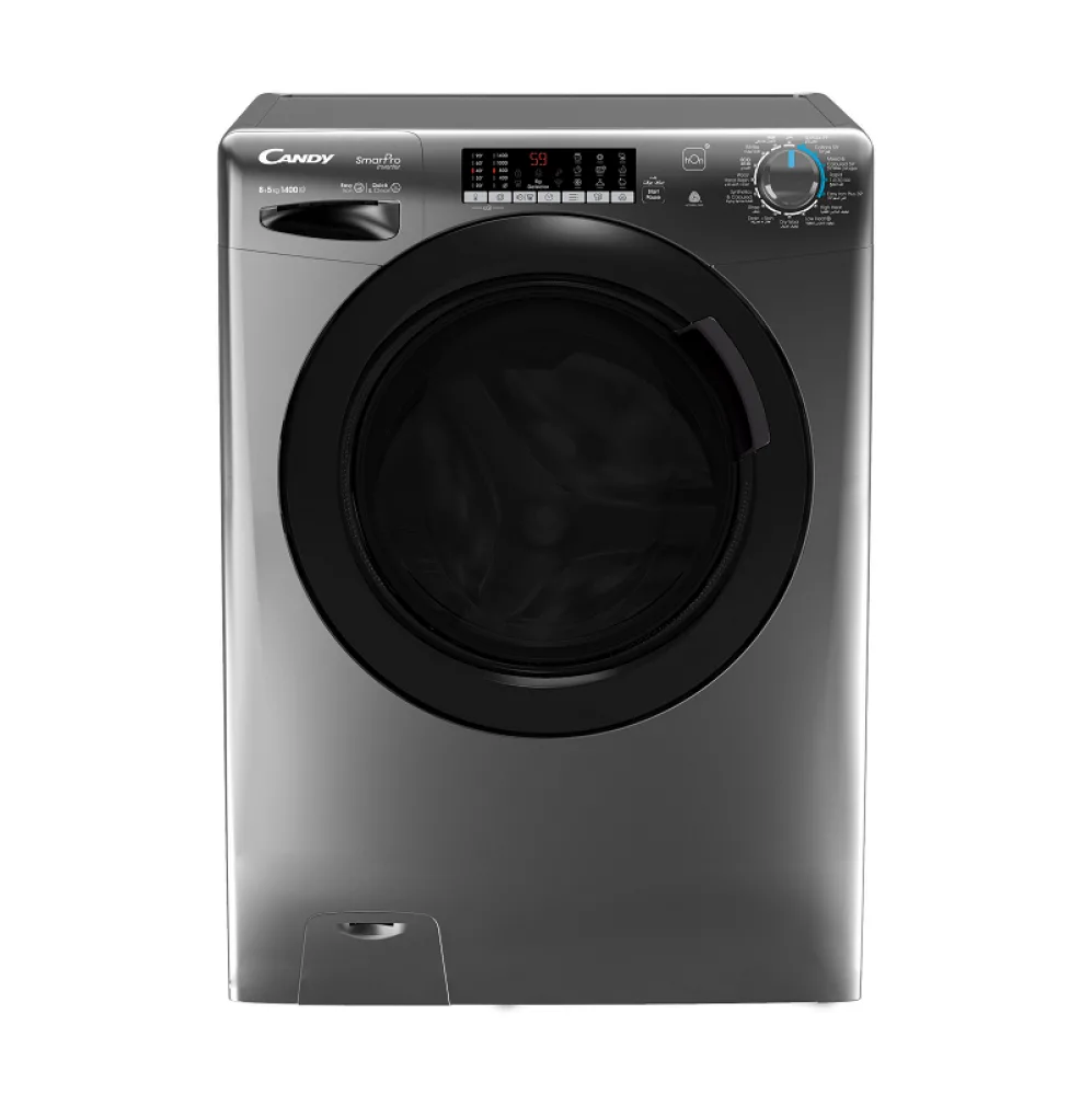 Candy Front-Load Washing Machine 8+5 kg, 100% Drying, 5, Charcoal, Inverter · CSOW4856TWMBRZ19