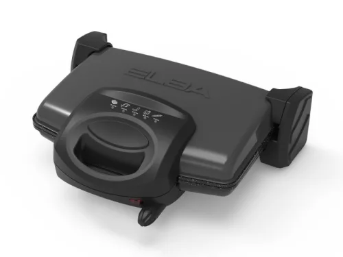 Elba Contact Sandwich Maker and Grill, Black, 1800 W · ELBA208BLACK | Display unit, sold as is