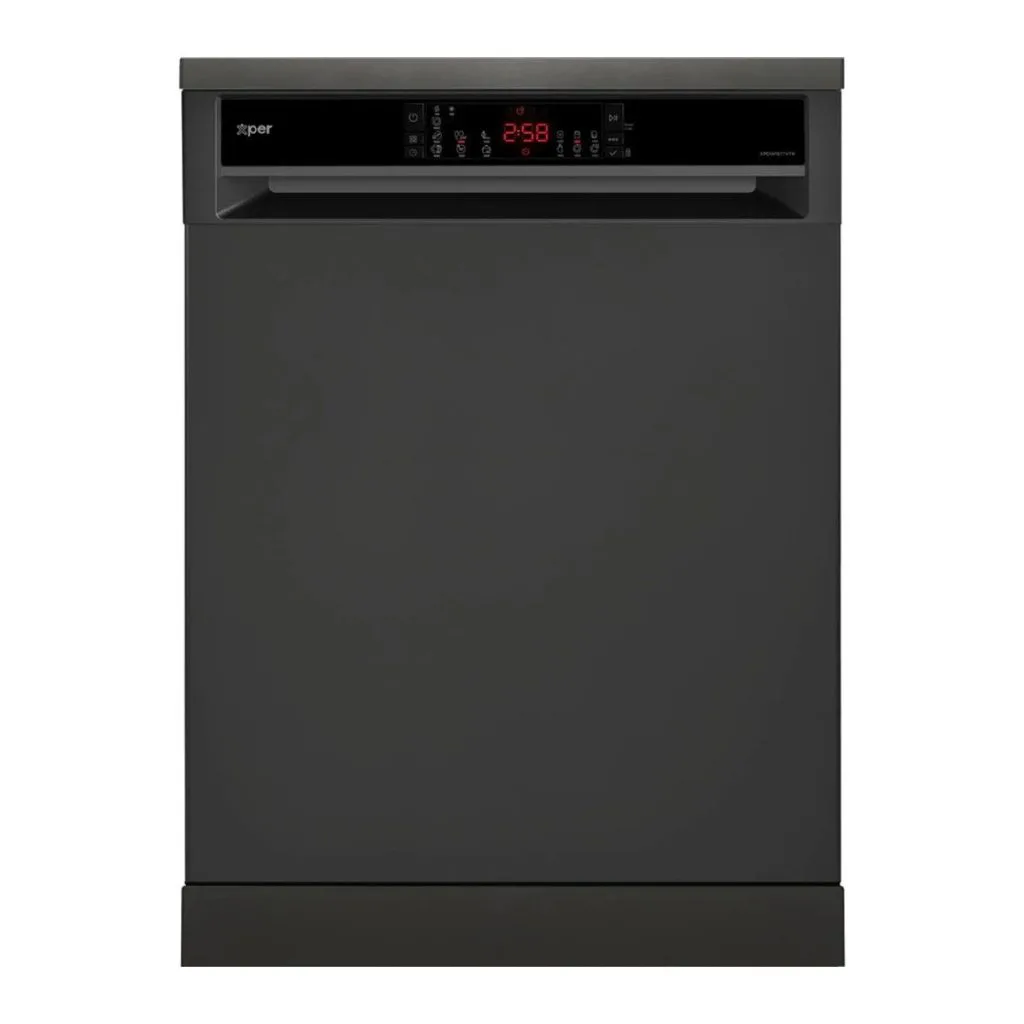Xper Dishwasher, 7 Programs, 15 Place Settings, Dark Silver · XPDW1577VTK