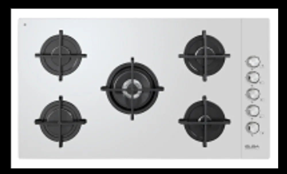 Elba Built-in Gas Ceramic Hob 90 cm, 5 Burners, Royal, White · ASEN95455CGWW