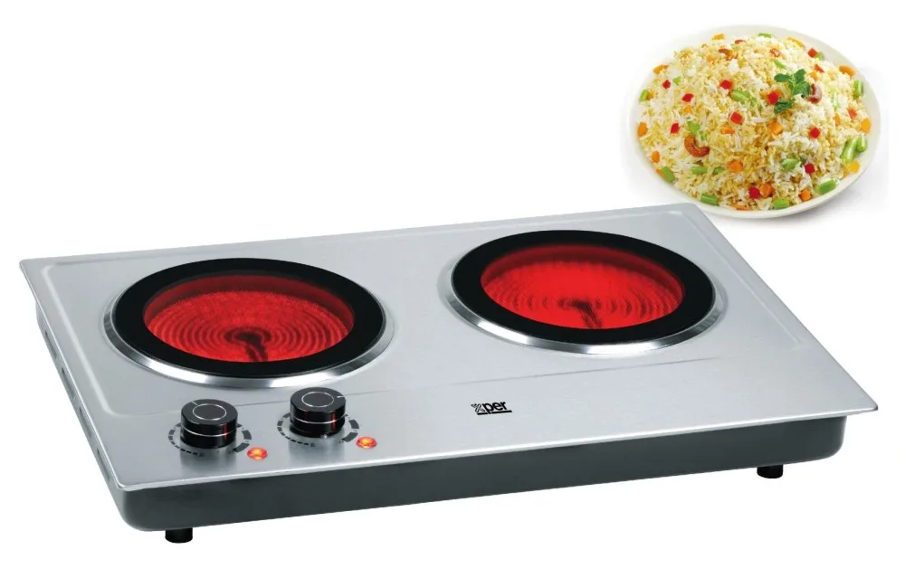 Xper Electric Hot Plate 2400 W, 2 Burners, Ceramic · XPHP-901-24