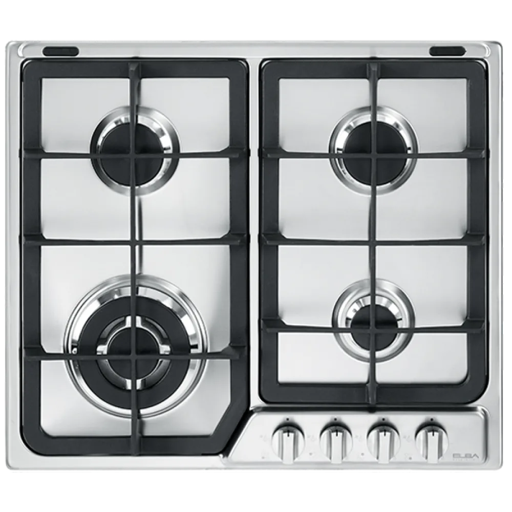 Elba Built-in Gas Hob 60 cm, 4 Burners, Heavy-Duty, Teflon (Front) · ASENF65445XD