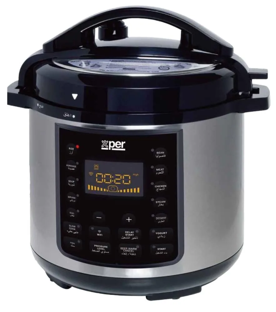 Xper Pressure Cooker 1000 W – Xper 6 L 1000, Granite, Mandi Accessory, Wi-Fi · XPPC1006