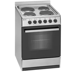 Merles Electric Cooker 55*55*85 cm, 4 Burners, Steel · E 543 X