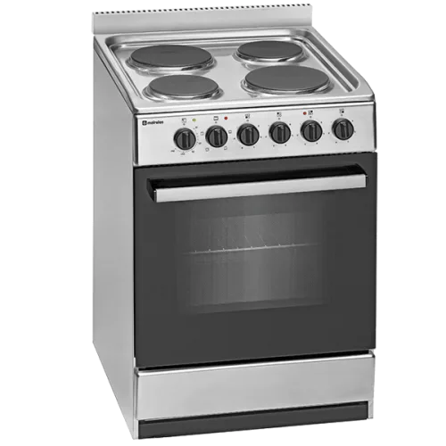 Merles Electric Cooker 55*55*85 cm, 4 Burners, Steel · E 543 X