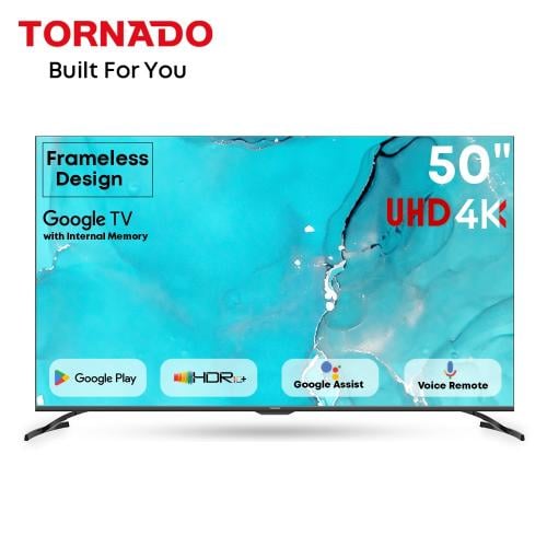 تلفزيون ال أي دي 50 بوصة تورنيدو Google TV صنع في مصر 50UA34