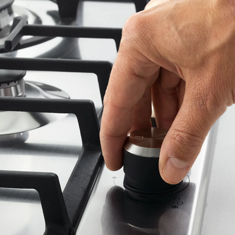 Elba Built-in Gas Hob 75 cm, Elio Hob 70 cm, 5 Burners, Steel · ASELIOEN75545