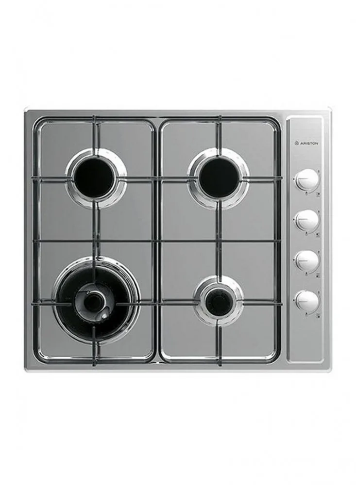 Ariston Built-in Gas Hob 60 cm, Steel, 4 Burners – Built-in · AM64T0GMIXSA