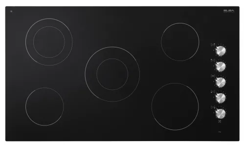 Elba Built-in Ceramic Hob 90 cm, Ceramic Surface 90 cm, 5 Zones, Side Knobs · ASEVC915SK