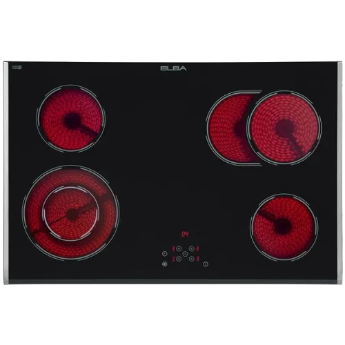 Elba Built-in Ceramic Hob 75 cm, 4 Touch-Control Ceramic Zones ( Dual Zone + · AS377006SS
