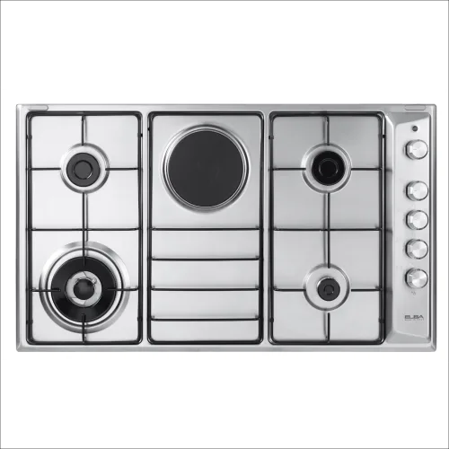 Elba Built-in Gas Hob 90 cm, 4 Burners + 1 Electric Plate · ASEN90410XD