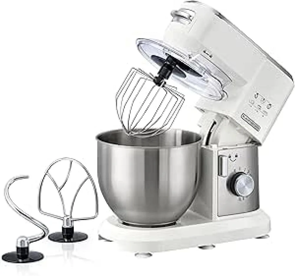 Black+Decker Multi-Purpose Stand Mixer 1000 W, White, 1000W · MKM100-B5