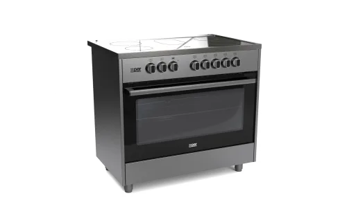 Xper Freestanding Cooker, 5 Burners, 60.5*59.8 cm, Ceramic, Steel, Electric · XP9060VTCS