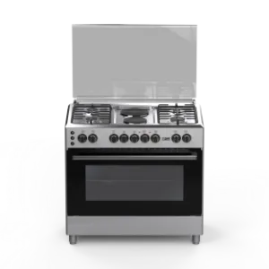 Xper Freestanding Cooker, 6 Burners, 60.5*59.8 cm, Steel, 4 Gas and 2 Electric / Electric · XP990GEEN