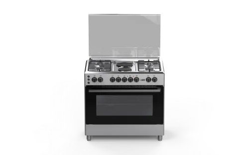 Xper Freestanding Cooker, 6 Burners, 60.5*59.8 cm, Steel, 4 Gas and 2 Electric / Electric · XP990GEEN