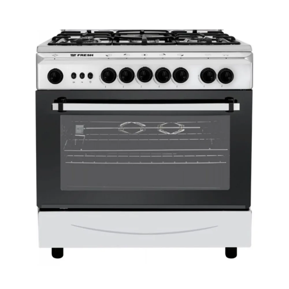 Fresh Freestanding Gas Cooker, 5 Burners, 55*80 cm – Full Safety · FSC8055