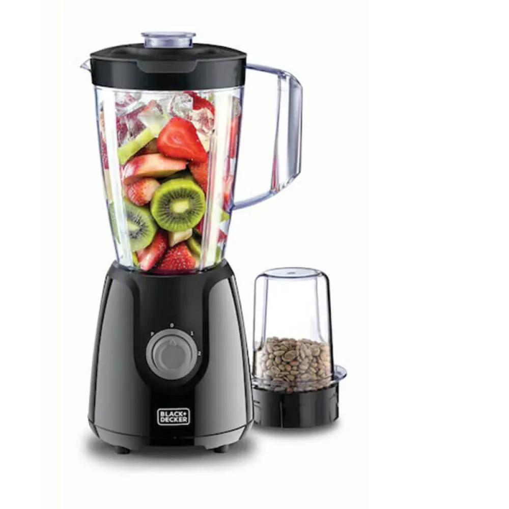 Black+Decker Blender with Grinder 400 W, Black · BX4130-B5