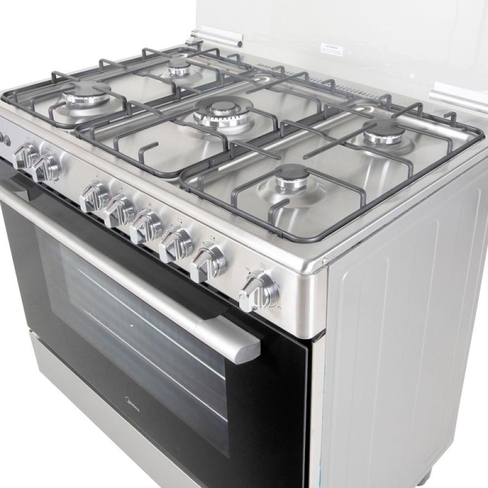 طباخ قائم ستيل 90*60 سم ميديا ستيل غاز صنع في الصين 36LMG5G030