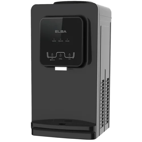 Elba Countertop Water Dispenser, Black, 3 Taps, 3 Touch Buttons · WD-TR87-B