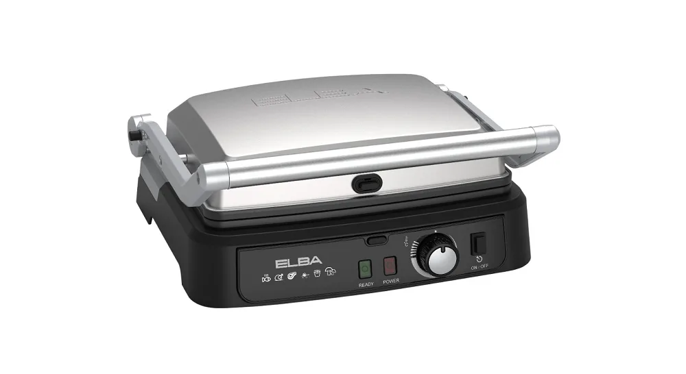 Elba Stainless Steel Sandwich Maker and Contact Grill 2000 W · EL62-4STAINLESS