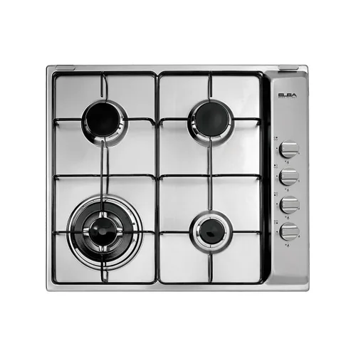 Elba Built-in Gas Hob 60 cm, 4 Burners, Light Grates (Side) · ASENS60400XD