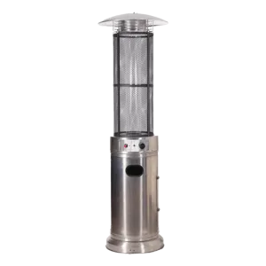 Garden Sun Outdoor Gas Heater 50 L with Glass Tube, 11000 W, Silver, 180 cm · 68066