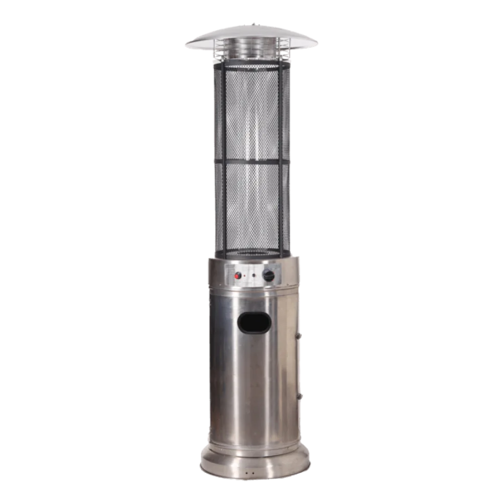 Garden Sun Outdoor Gas Heater 50 L with Glass Tube, 11000 W, Silver, 180 cm · 68066