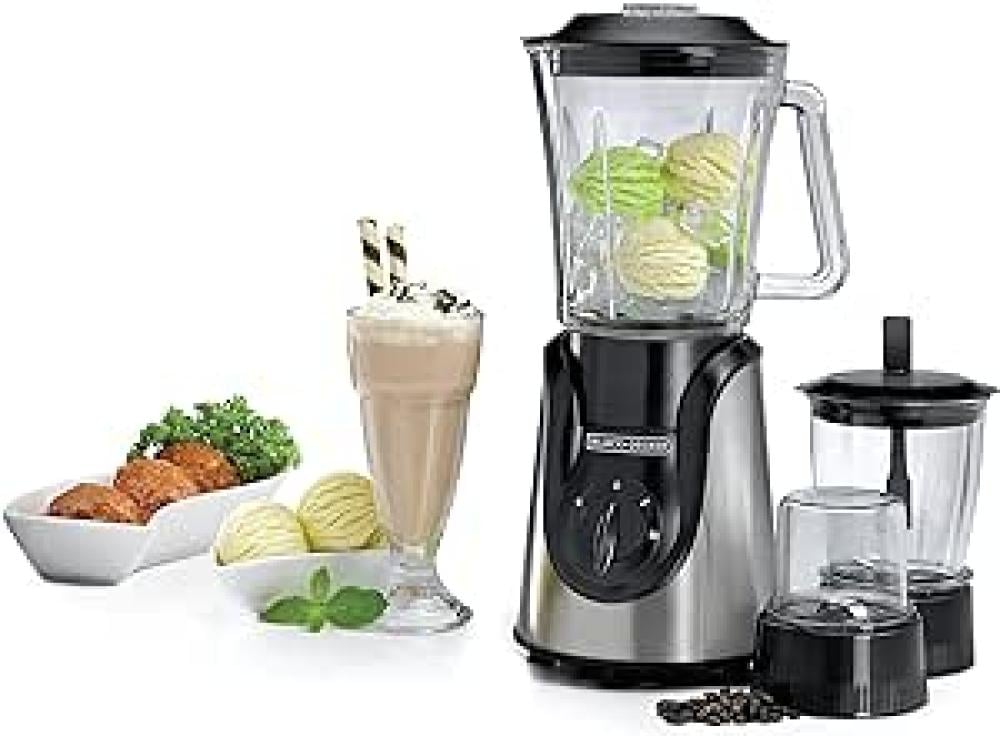 خلاط زجاجي 0 600 واط بلاك اند ديكر 600W GLASS BLENDER WITH G — صورة 2