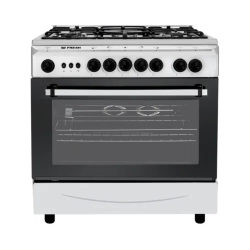 Fresh Freestanding Gas Cooker, 5 Burners, 55*80 cm โ Full Safety ยท FSC8055