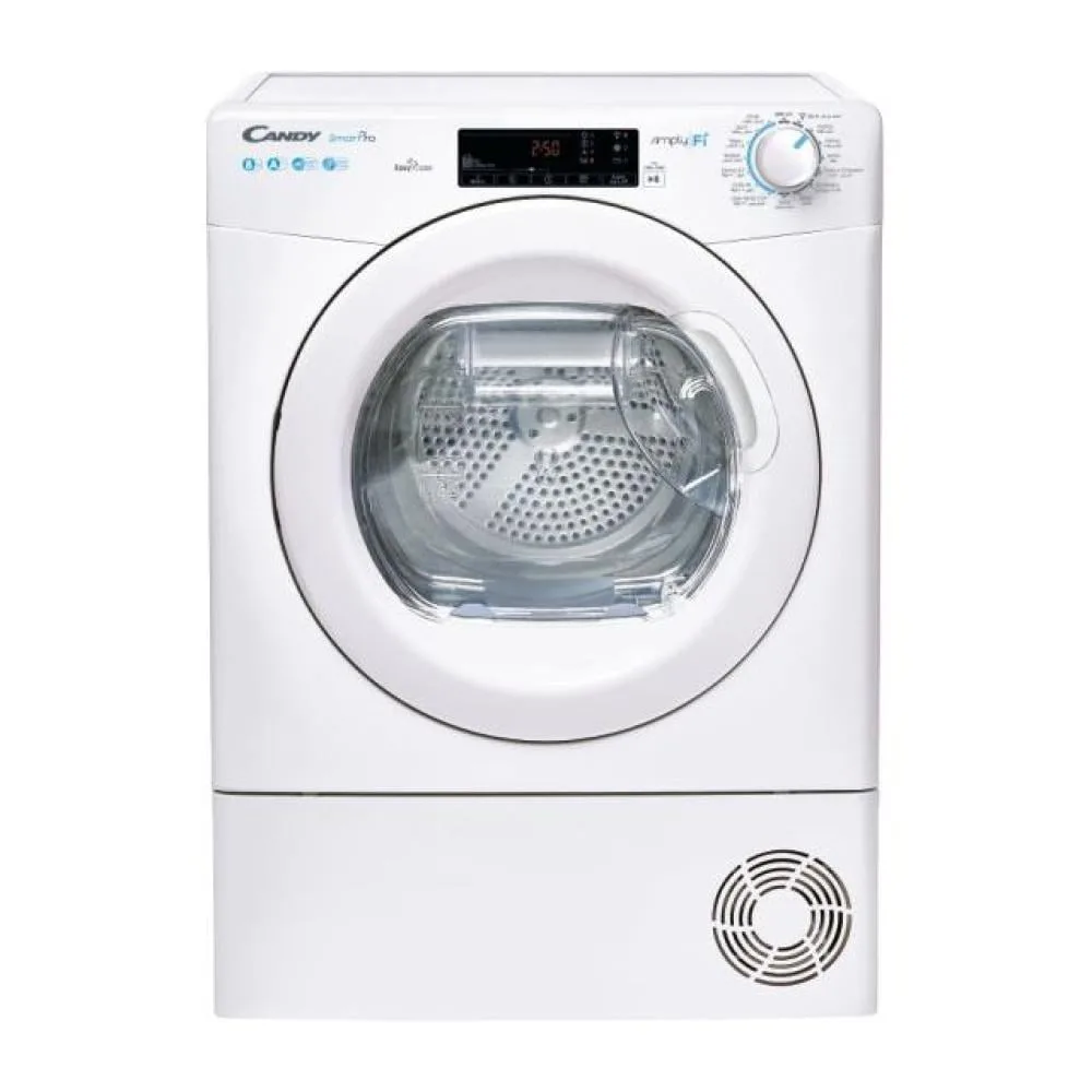 Candy Heat Pump Clothes Dryer 8 kg, White - Wi-Fi - Bluetooth · CSOH8A2TEZ/1-19