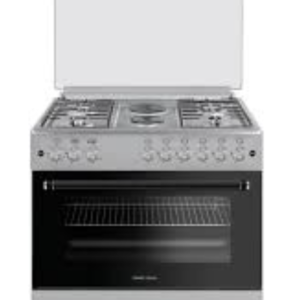 طباخ قائم غاز + كهرباء 90*60 سم جل جينرال 4 عيون غاز + 2عيون كهرباء منصب عادي صنع في تركيا F9H42G2-HI
