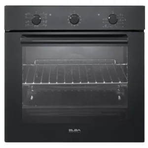 Elba Built-in Oven, 9 Functions, 60 cm, Knobs, Black, Electric · ASE6XLB