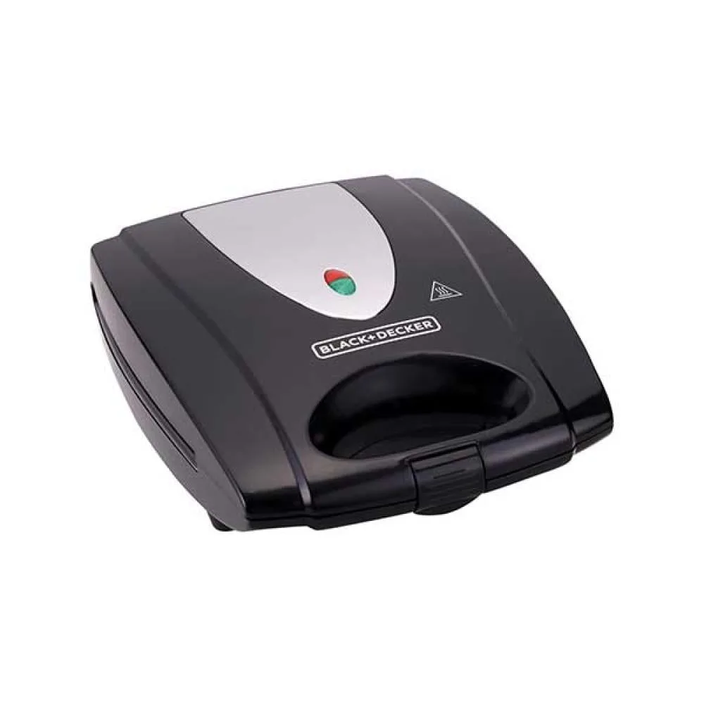 Black+Decker Sandwich Maker & Grill, 4 Slices, 1400 W, Black · TS4080-B5