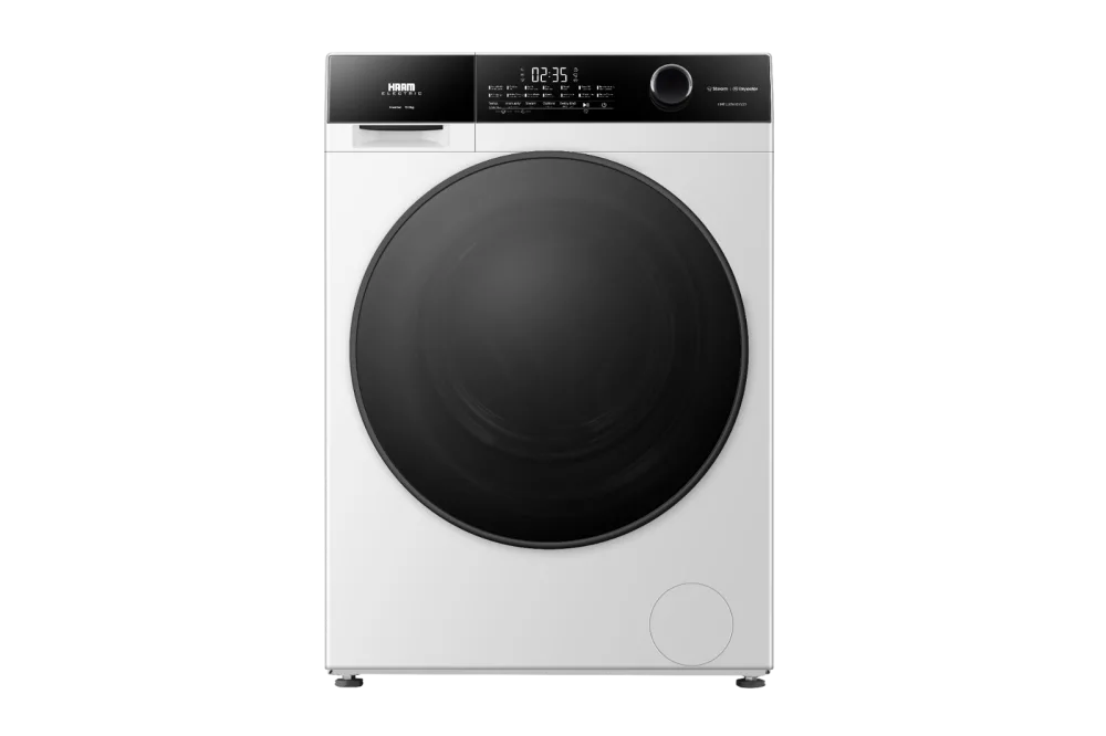 HAM Front-Load Washing Machine 10.5 kg, White, Steam, Inverter · HMFL10WHINV25