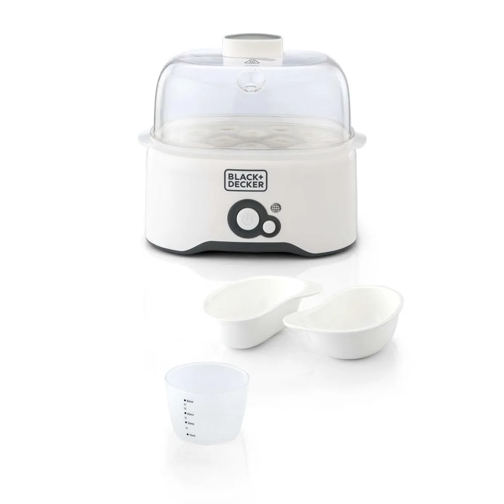 Black+Decker Egg Cooker, White, 280 W, 7 Eggs · EG200-B5 - Image 2
