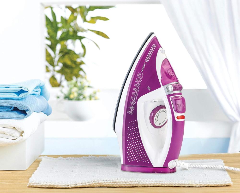 كاوية بخار 0 2400 واط بلاك اند ديكر 2400W STEAM IRON WITH CE — صورة 4