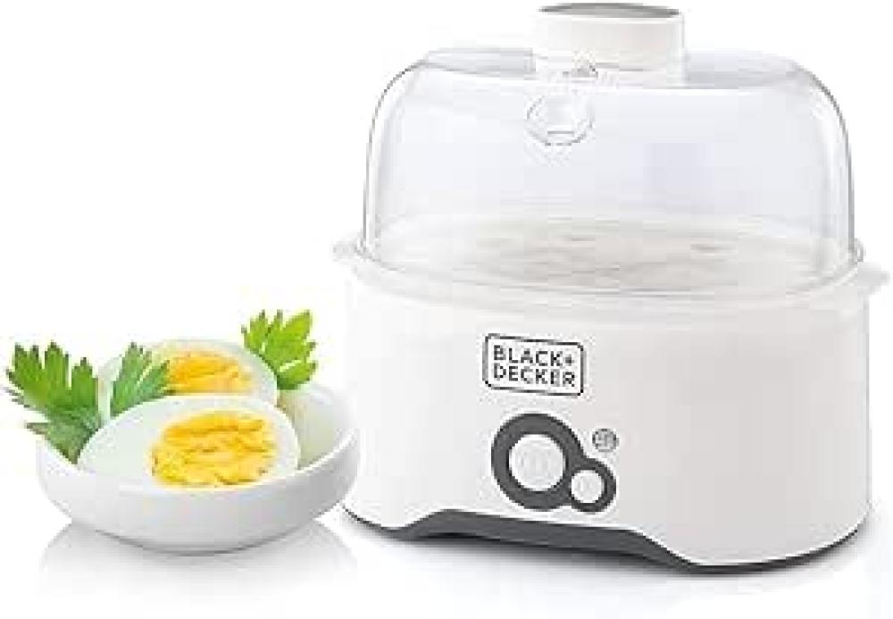 طباخة بيض ابيض 280 واط بلاك اند ديكر EGG COOKER 6 بيضات 0 صنع في الصين EG200-B5