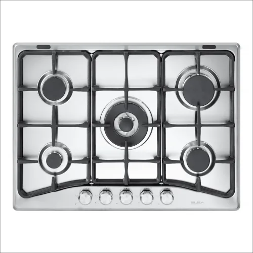 Elba Built-in Gas Hob 70 cm, Teflon, 5 Burners, Heavy-Duty · ASEN75545XD