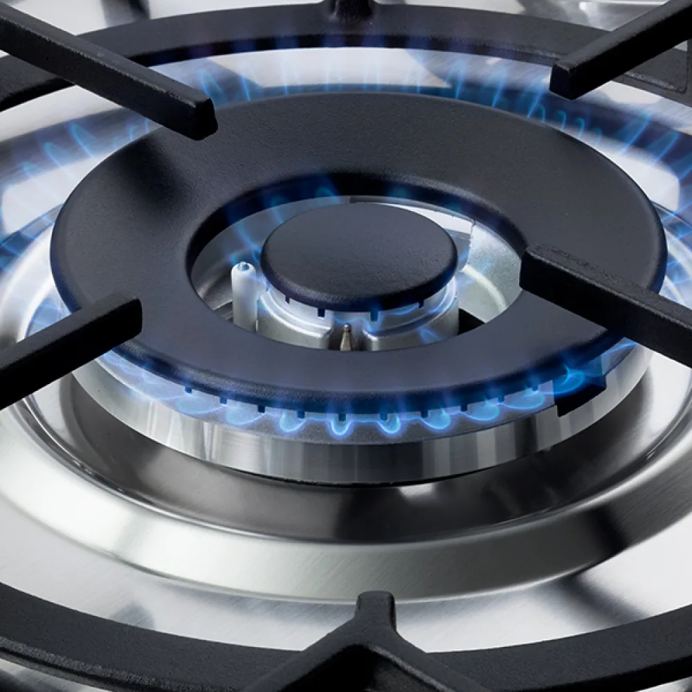 Elba Built-in Gas Hob 75 cm, Elio Hob 70 cm, 5 Burners, Steel · ASELIOEN75545