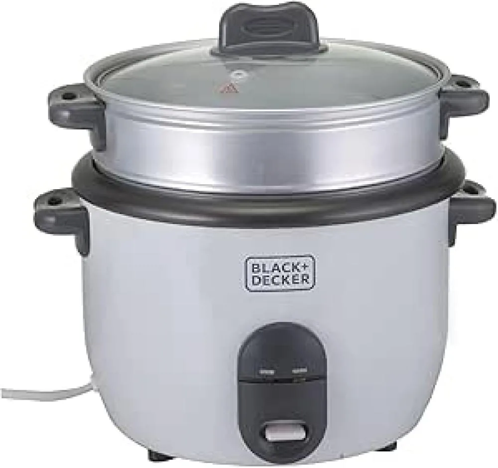 Black+Decker Electric Rice Cooker 1.8 L 1.8L NON-STICK RICE COOKER + · RC1860-B5