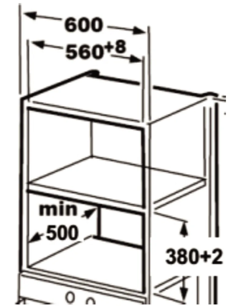 Kitchen Line Built-in Microwave 25 L โ 900 W โ 9 Programs โ Silver โ D90D25ESL-XG-RR04