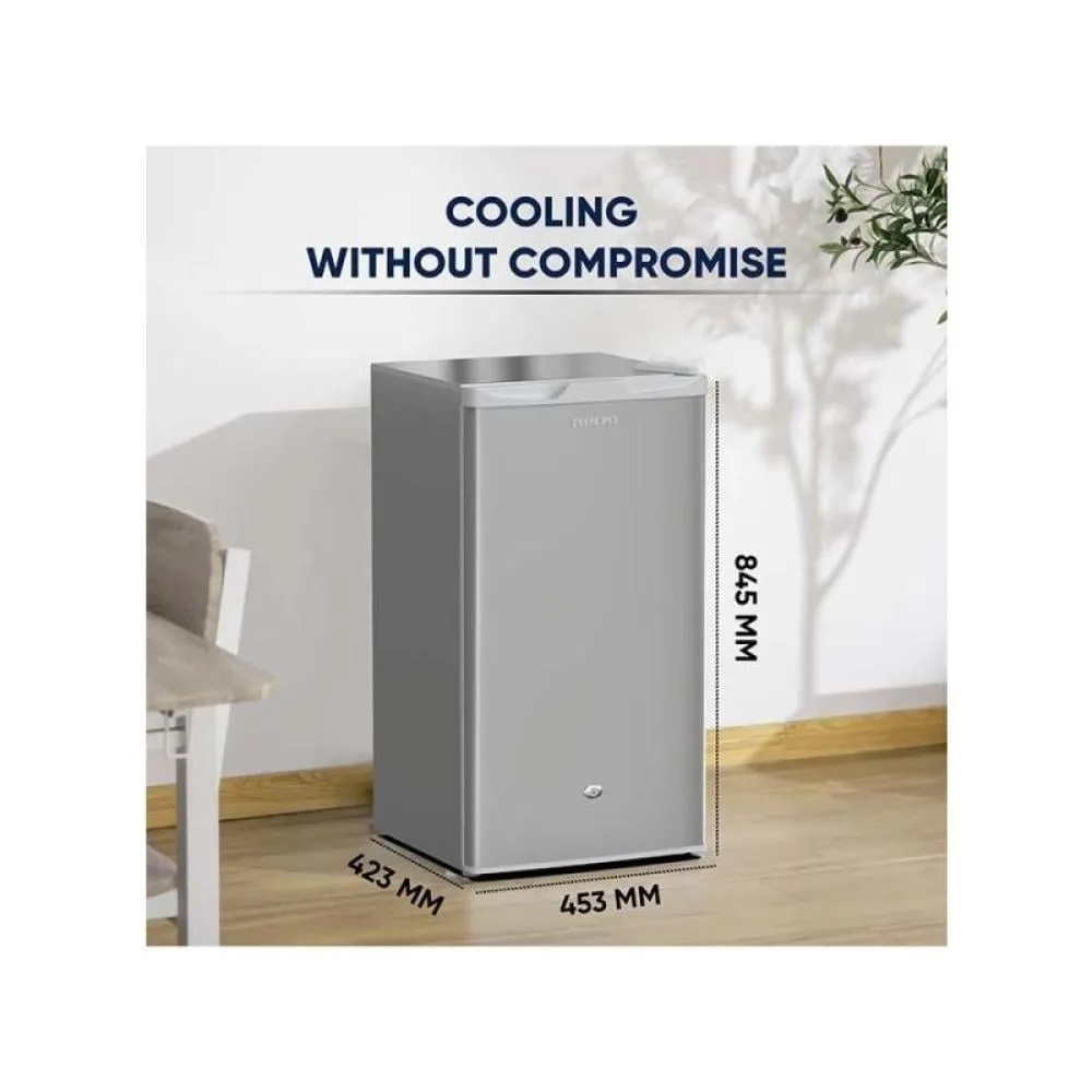 Nikai Single-Door Refrigerator 85 L – 3.1 cu ft – Silver – NRF110N26S