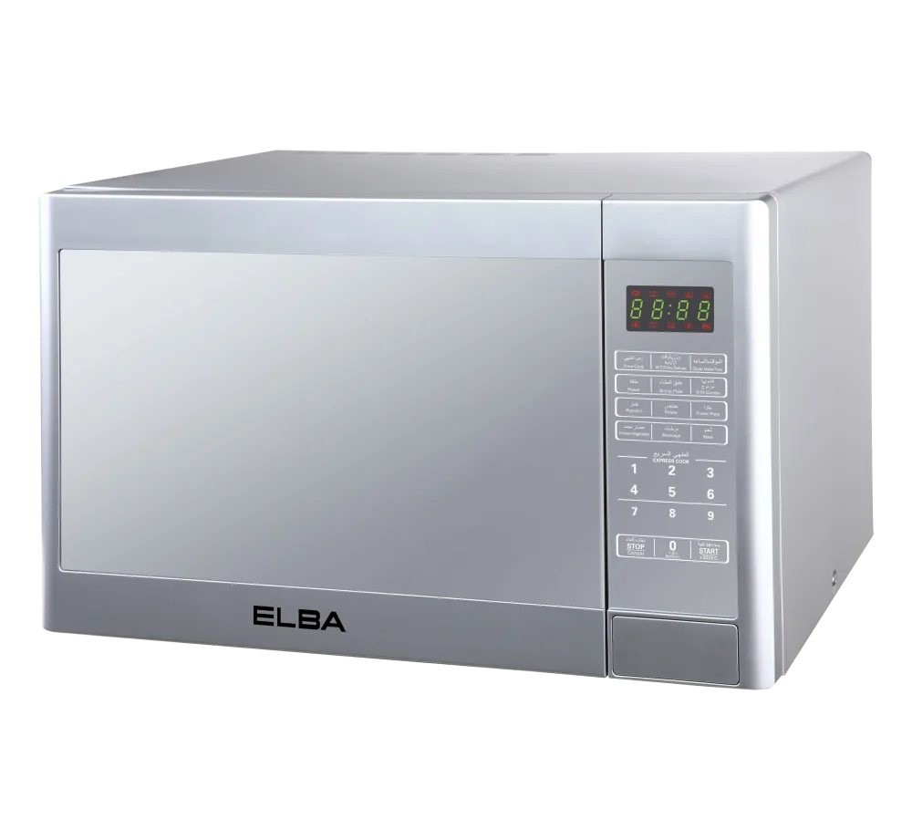 Elba Digital Microwave, Stainless Steel, Mirror Glass, 32 L, Digital + Grill, Made in China ELBA32 | Display unit, sold as is