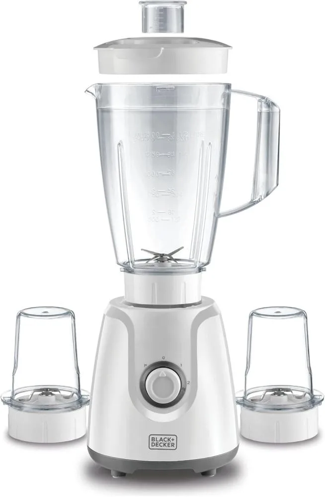 Black+Decker Blender 400 W, 400W BLENDER WITH 2 GRINDER MILLS Made in China BX4000-B5