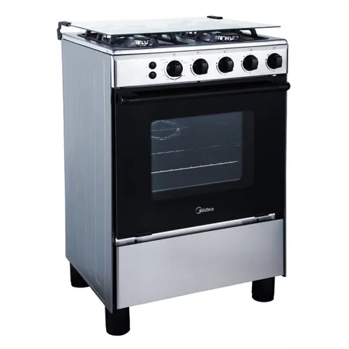 Midea Freestanding Steel Gas Cooker, 4 Burners, 60*60 cm, Made in China 24BMG4G057