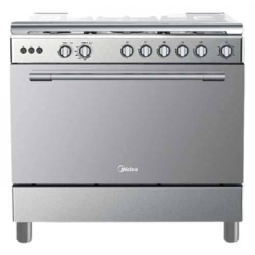 Midea Freestanding Steel Gas Cooker, 5 Burners, 90*60 cm, Made in China 36LMG5G022