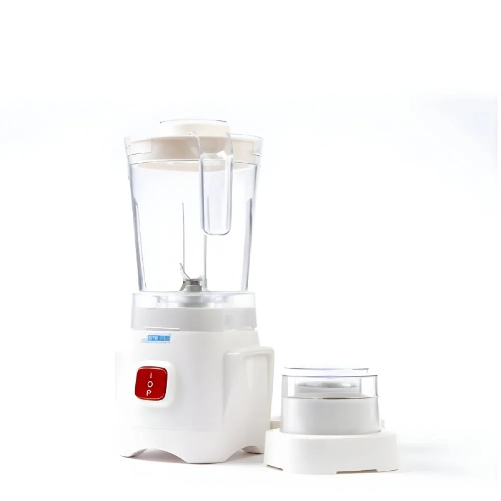 GTE Electric Blender with 2 Grinders 1.5 L – 400 W – 4 Speeds – White – PLG-133