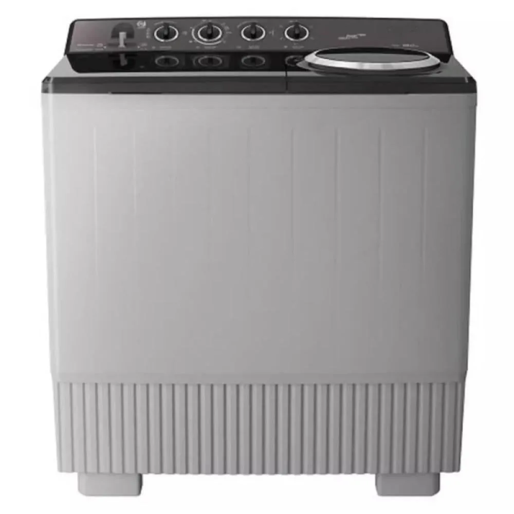 W Box Twin-Tub Washing Machine 14 kg, Top Load – Gray and Black – WBTT17BLACK