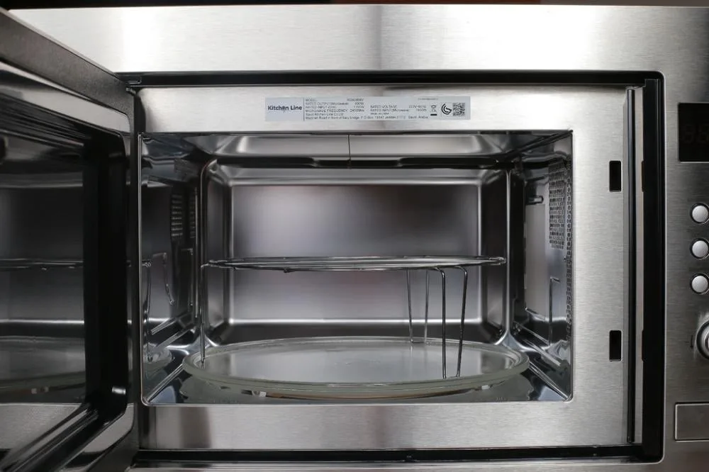 Kitchen Line Built-in Microwave 28 L, 900 W – 60 cm – with Grill – Silver – AG928B8V